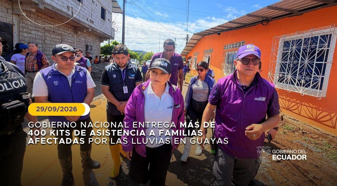 Riesgos_Ec's tweet photo. Gobierno Nacional entrega más de 400 kits de asistencia a familias afectadas por las lluvias en Guayas.

📌 Boletín 047 | https://t.co/HQgr5cGnHp https://t.co/qxjfUcavaJ