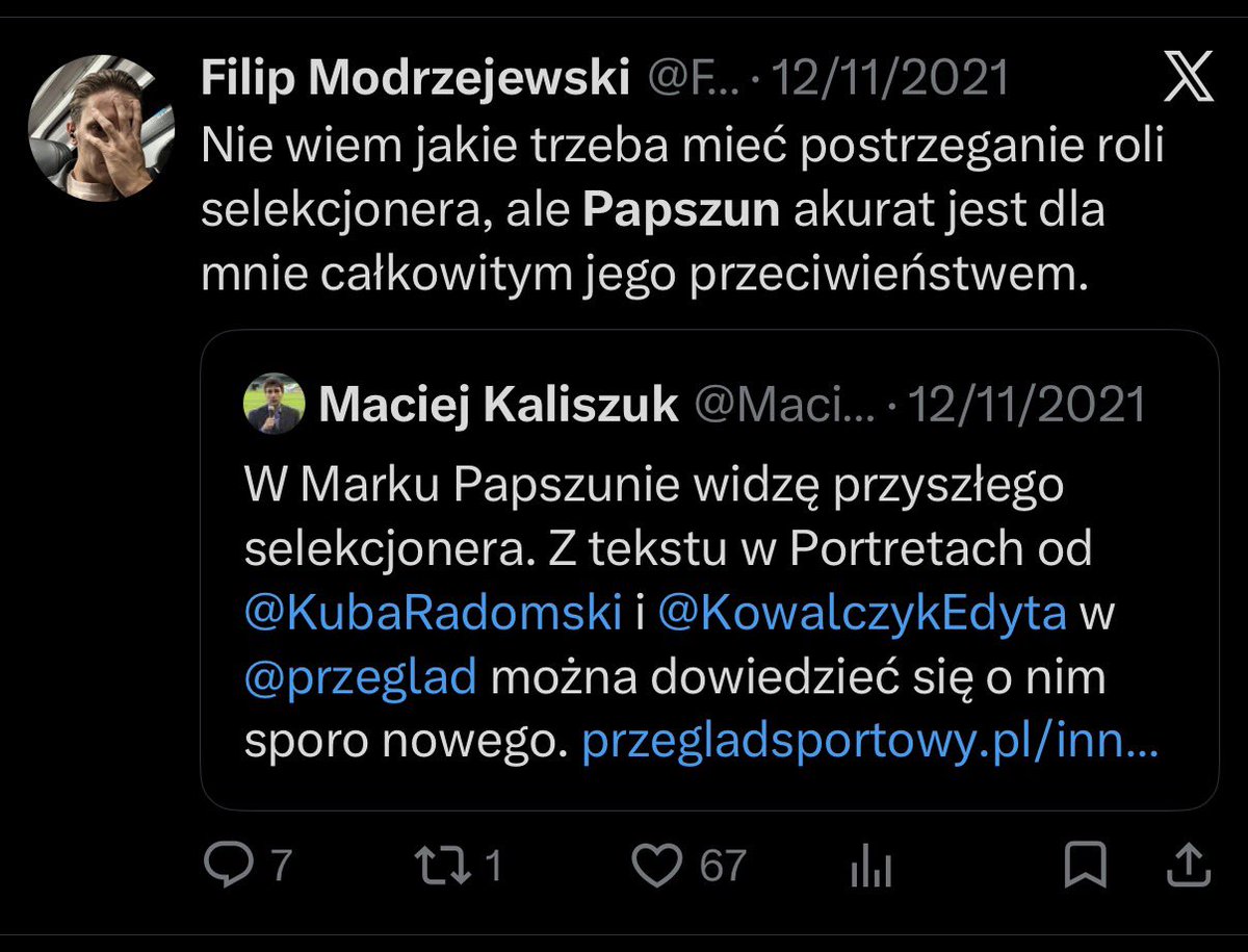 _red1d's tweet photo. @Hetman_LP @FModrzejewski Papszun się nie zmienił, zmieniło się to że przeszedł do klubu legionisty od 2006 https://t.co/lZ5dvYd790