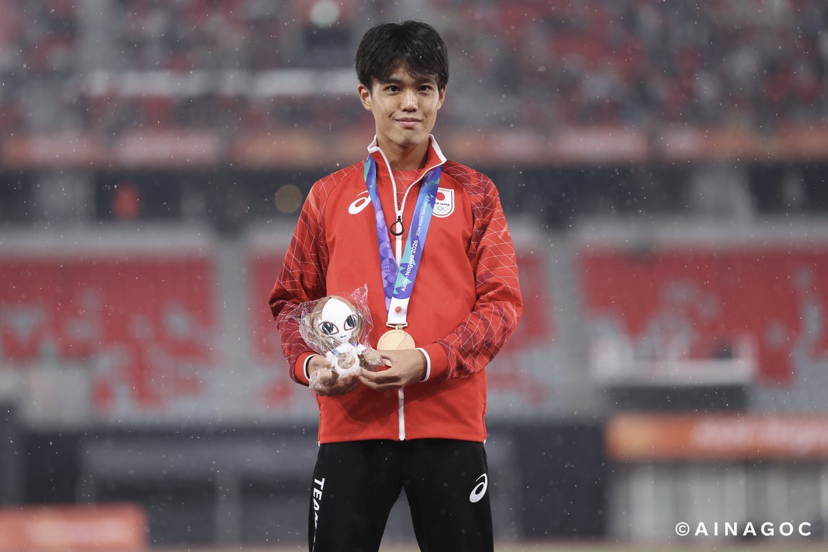 jaaf_official's tweet photo. /／
【#アジア大会】
\＼

✨表彰式✨✨✨✨✨✨
◆男子1500m
1位🥇🇯🇵#飯澤千翔（住友電工）
3分36秒35　※大会新記録
3位🥉🇯🇵#森凪也（Honda）
3分37秒92
✨✨✨✨✨✨✨✨✨

おめでとうございます🙌
応援ありがとうございました🇯🇵

📣選手への応援メッセージ大募集‼️
https://t.co/e50PE5sb8V
✅結果など特設サイトでチェック
https://t.co/NPQIbPc2Bk

#愛知名古屋2026 #TEAMJAPAN #ともに一歩踏み出す勇気を #JAAF #陸上 #IPPO