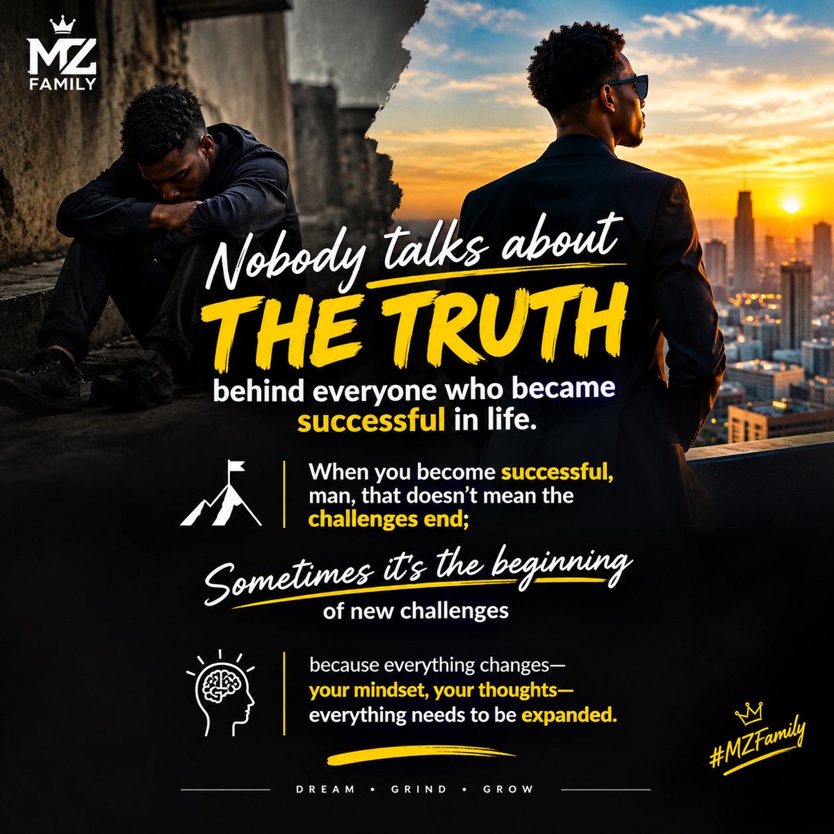 cryptosavant0's tweet photo. Nobody talks about the truth behind everyone who became successful in life. When you become successful, man, that doesn’t mean the challenges end; sometimes it’s the beginning of new challenges because everything changes—your mindset, your thoughts—everything needs to be expanded https://t.co/UgpKnAG7or