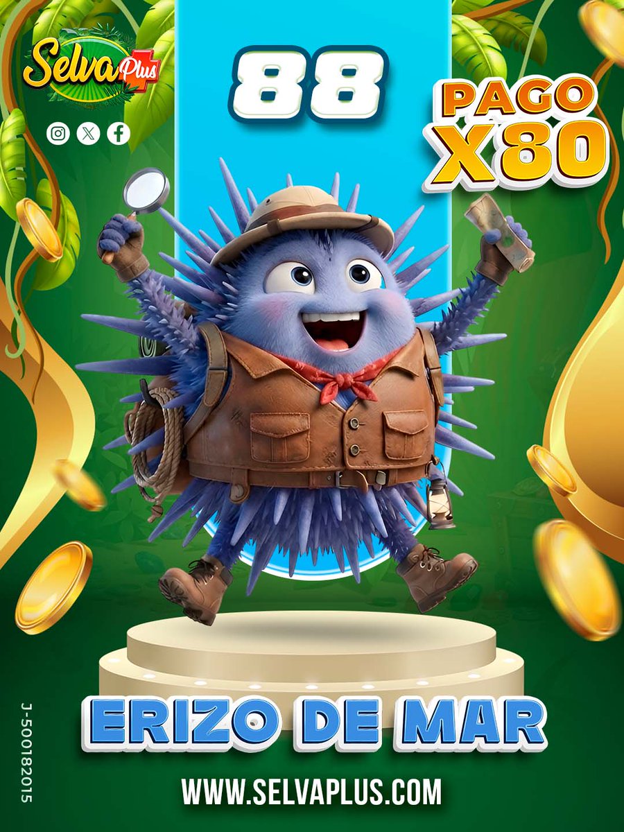 SelvaPlus's tweet photo. ¡El animalito millonario llegó rugiendo fuerte! 🐾💰

📅 Hoy es: Martes, 29 Sept 2026
⏰ Hora del sorteo: 07:15 PM
🥇 Animalito ganador: 88 Erizo de Mar

🌴 ¡La selva está celebrando! ¿Eras tú quien confió en el animalito ganador? https://t.co/L1E1tjPhlV