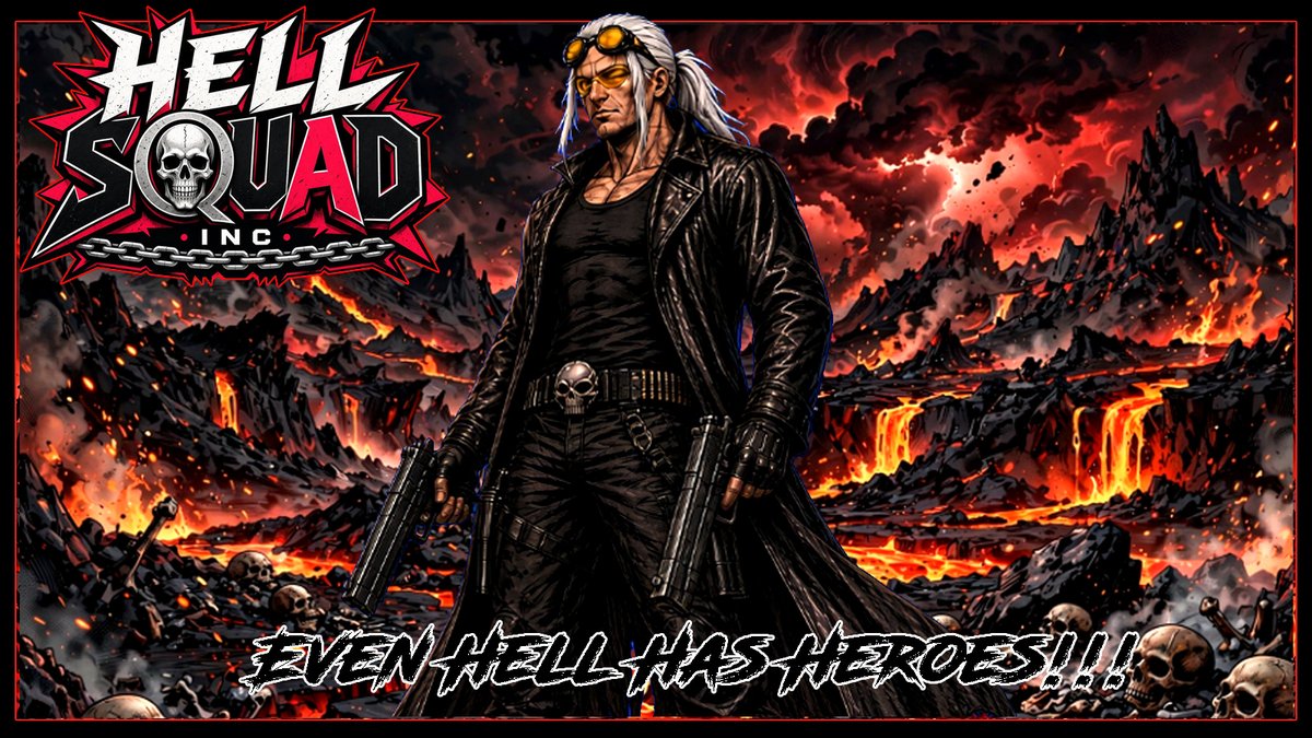 HELLSQUADINC's tweet photo. @JupelPupel THE HELL SQUAD INC.
1ST ISSUE 10.15.2026 
EVEN HELL HAS HEROES!!!! https://t.co/HzoweKnu6j