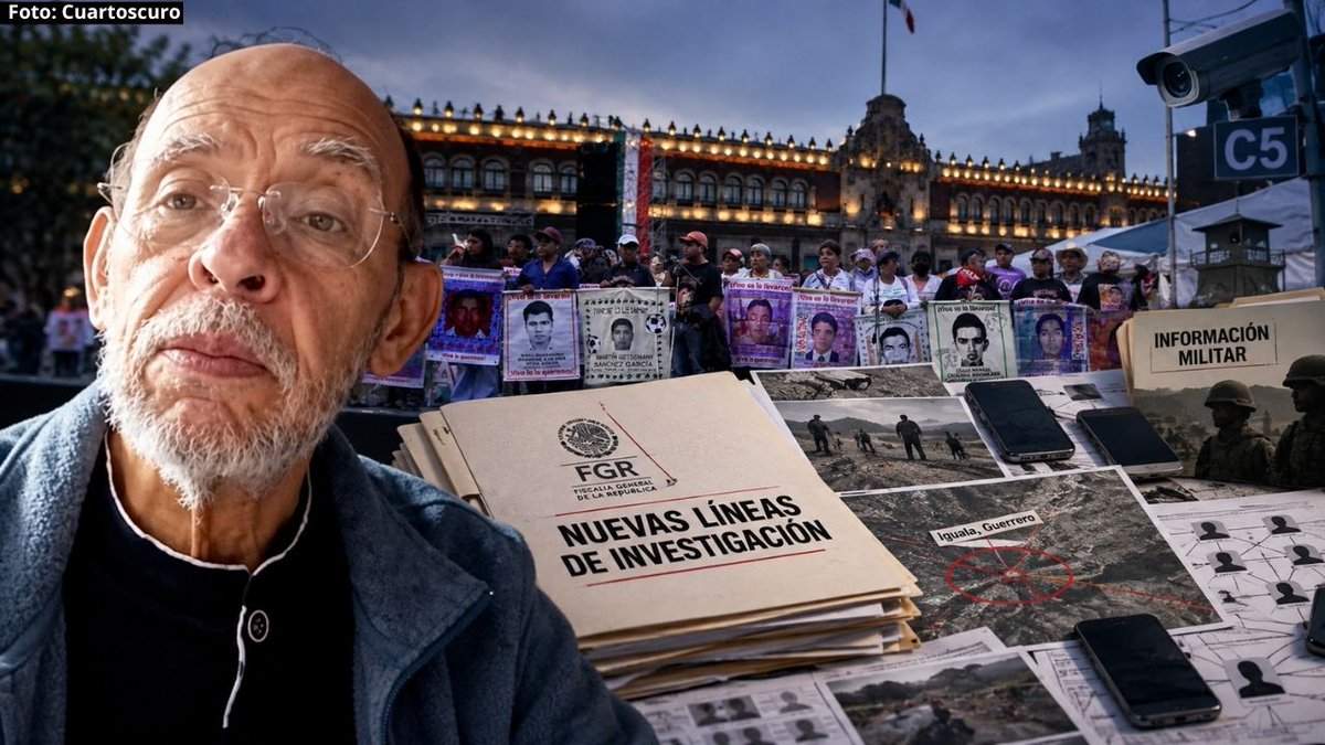 julioastillero's tweet photo. José Reveles analiza las nuevas líneas de investigación de Ayotzinapa: registros telefónicos, funerarias y posibles sitios donde podrían localizarse restos. El periodista advierte que esos avances no sustituyen el esclarecimiento del papel del Ejército en la noche del 26 de septiembre de 2014.

Lee la nota completa: 👇🏽

🔗 https://t.co/I5CvR2OYYK