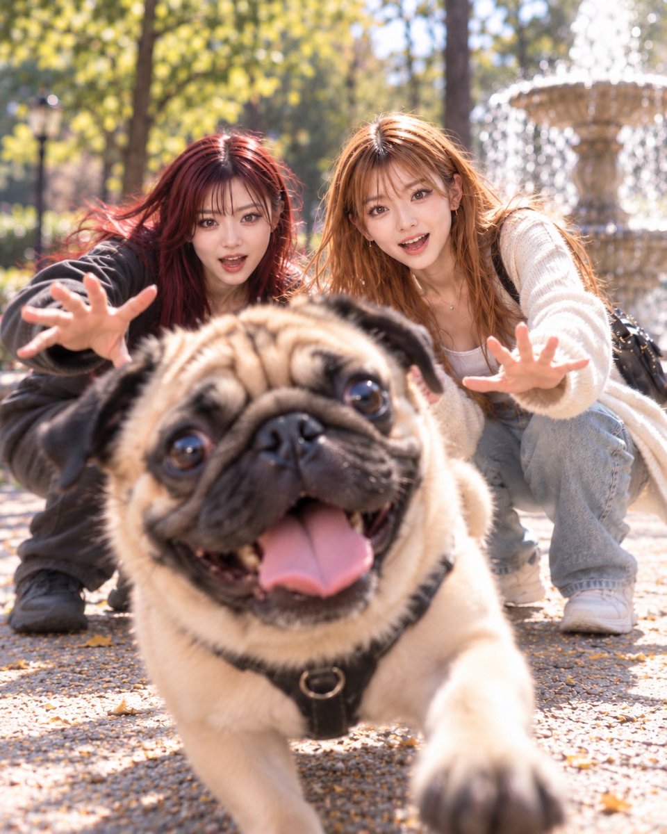 SHION_I_PROJECT's tweet photo. 今日は金ちゃんとお散歩
セルフタイマーで記念撮影のはずが、
最後はこうなりました📸🐶笑

1枚目 はいチーズ📸
2枚目 えっ！
3枚目 待って待って！ガシャーン
4枚目 カメラ終了です(´-ω-｀)ﾁｰﾝ

パグちゃん、わんぱくです😂 https://t.co/2UMzaSHXnc
