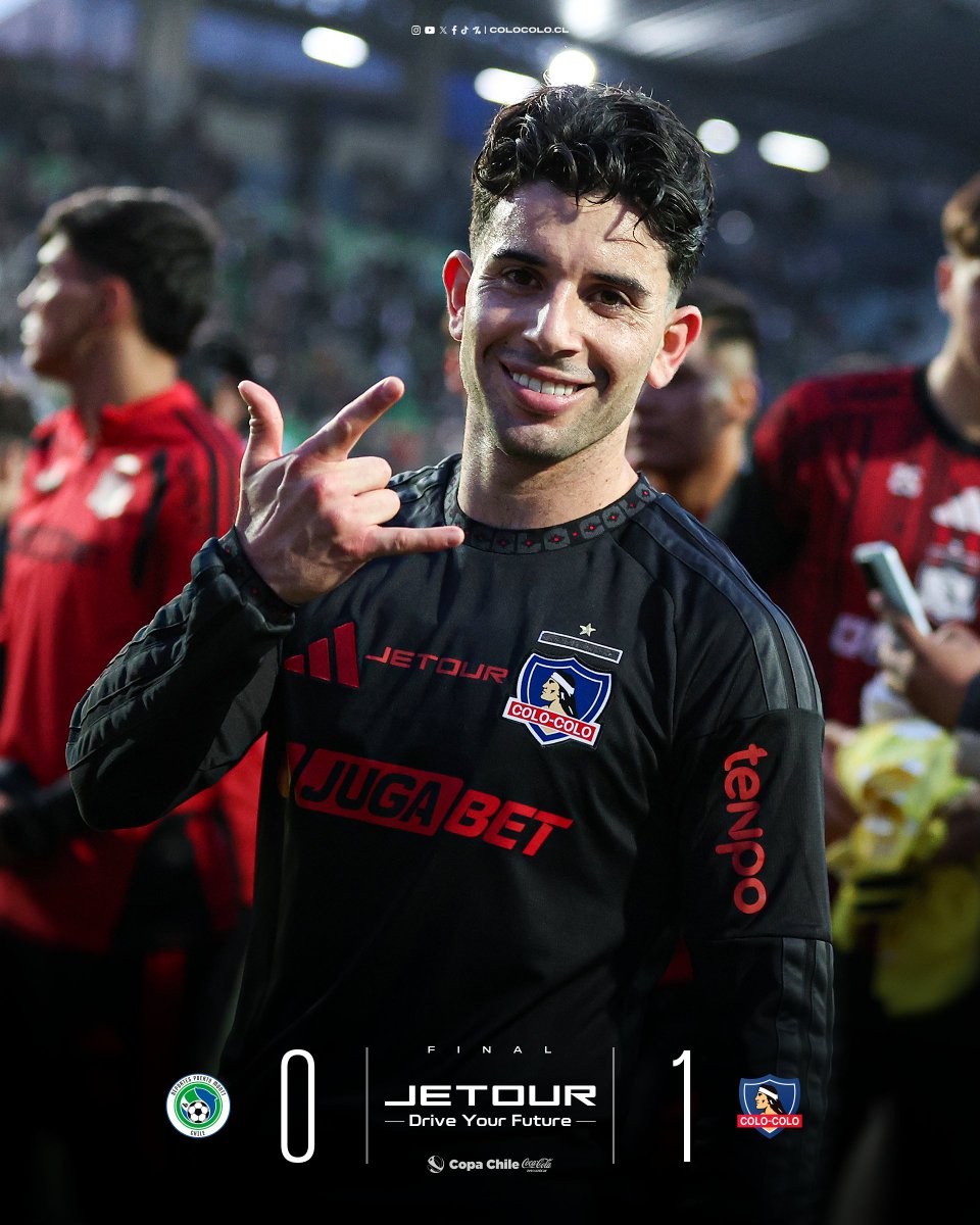 ColoColo's tweet photo. 𝐂𝐎𝐏𝐀 𝐂𝐇𝐈𝐋𝐄 𝐐𝐔𝐄𝐑𝐈𝐃𝐀 🏆🇨🇱

Colo-Colo le ganó a Deportes Puerto Montt por 1️⃣ - 0️⃣ en su visita al Estadio Chinquihue con gol de Lautaro Pastrán 🏟🤍🖤

Nos vemos en la vuelta de los cuartos de final de la #CopaChileCocaColaZeroAzúcar

Presentado por Jetour. https://t.co/LZIdFQF8RE