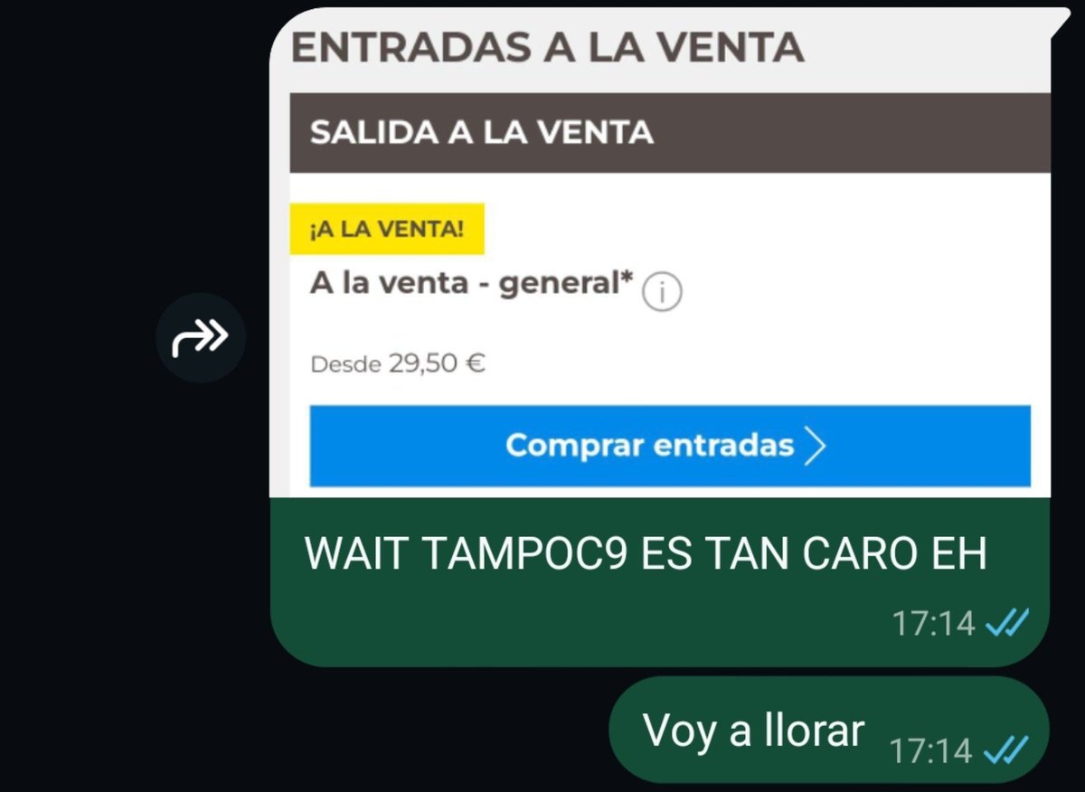 squidcamii00's tweet photo. Dios hermanas encontre una captura del precio de las entradas para harry en 2022, desde 29,50 y ahora la mas barata costaba 76... https://t.co/UaYOfuJ3YA