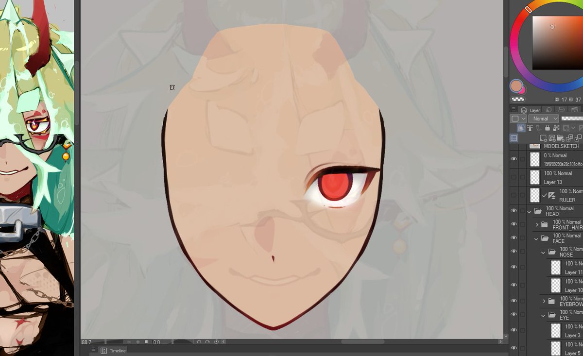 SH4RKPUNK's tweet photo. working on model art might make me tweak out bro i need to LOCK IN https://t.co/JhzYvuVsW3
