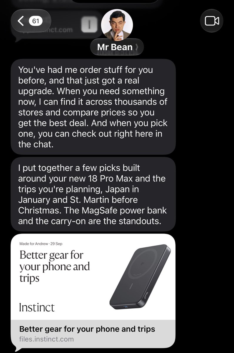 andruyeung's tweet photo. Instinct has started to push products at me.

Looks like this is how they’ll monetize — promote sponsored products based on my needs based on my purchase history and internet activity. https://t.co/zbQmbE17pS