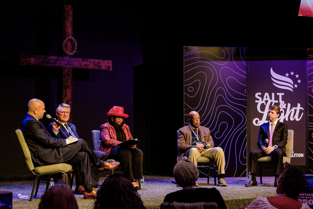 USAO_WDNC's tweet photo. U.S. Attorney Russ Ferguson spoke at @NCFaithFreedom's Salt and Light Conference in Marion, N.C. about the First Step Act, criminal justice, and recidivism. "The point of criminal justice is not just incarceration," said U.S. Attorney Ferguson, "but rehabilitation and giving people a meaningful opportunity to turn their lives around."