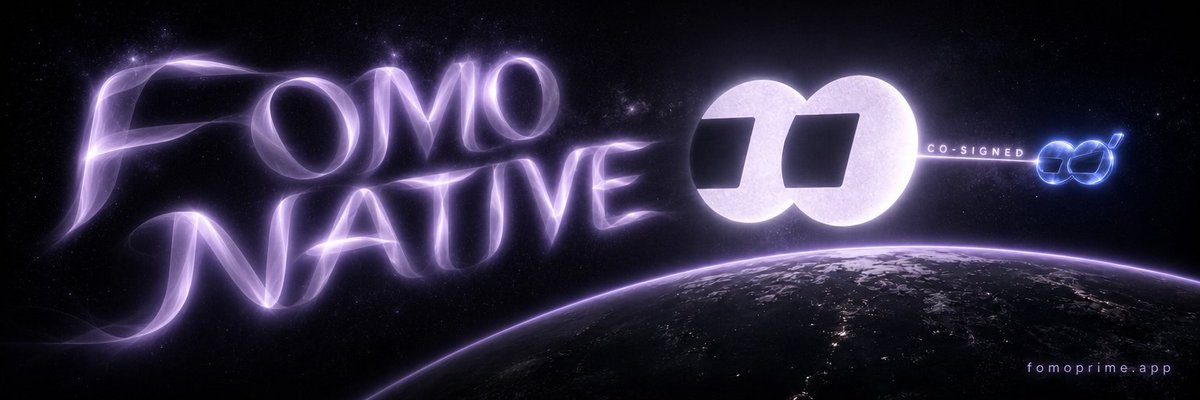 FomoPrime's tweet photo. If you trade on @fomo, you don't need anything from us. No account, no new wallet, no bridge.

fomo co-signs every trade its users make, and that co-signature is exactly what our transfer hook looks for. Once a token passes $15K, buys from the fomo app go through the same check as our own app, without a single extra step.

Below $15K the curve belongs to https://t.co/pOsv7rTssL. Above it, fomo traders are in. At $40K it's open to everyone.