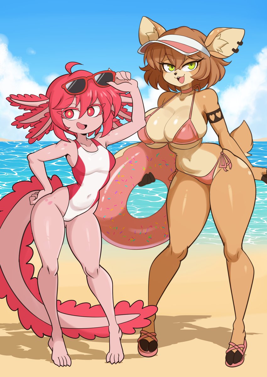 Lucyfercomms's tweet photo. Axolotl-deer beach https://t.co/e93zluGRZg