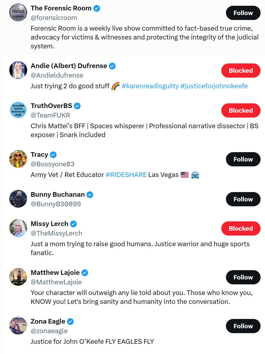SlamminBjB's tweet photo. Dear X, 
Now that @hungus14 and I have exposed the network of trolls that Jen McCabe and @milliebhs employ and use, they've shifted the message to accuse FKR of the same thing.  Why does the @forensicroom follow all these new accounts with very few posts and followers?  It's almost like they've bought a bunch of "troll accounts."
I'm beginning to think that "Under the Bridge" by the RHCP is their favorite song.

xoxo,
Ben