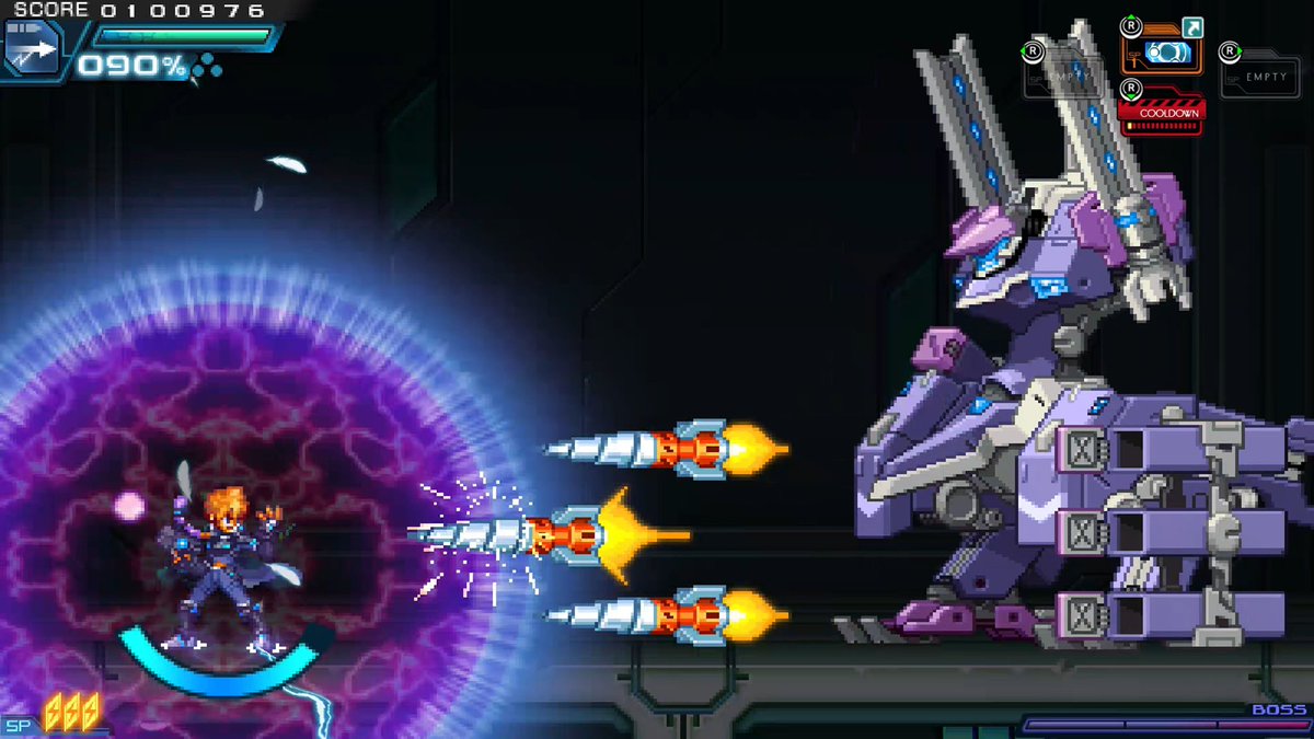 Batsu_Gaming's tweet photo. 明日は #キャッスルヴァニアBC のデモ版配信だってのに、
#蒼き雷霆ガンヴォルト がダークホースすぎる。
てゆーか出馬すらしてなかったのに場外乱入してきた感じだ。
ハイスピードアクション×厨二病な雰囲気、、だめだ好きだ😇 https://t.co/h68bCvKzhW