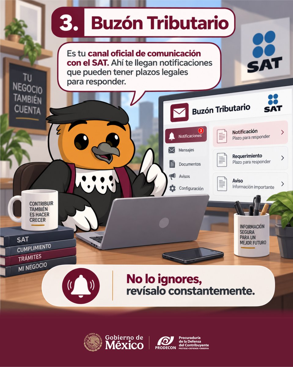 ProdeconMexico's tweet photo. 💡 #ProdeTip

Si tienes un negocio, aprender estos conceptos básicos te ayudará a entender tus obligaciones fiscales y evitar contingencias que después pueden salir caras. 💸

Entender tus impuestos no tiene por qué ser complicado. 🤝 ¿Tienes dudas? Acércate a #PRODECON. Nosotros te asesoramos de forma gratuita. 

💬 Chatea en línea: https://t.co/M3dvxQRBMZ

📧 Escríbenos tu problemática: atencionalcontribuyente@prodecon.gob.mx

☎️ Llámanos: 55 1205 9000 (CDMX) | 800 611 0190 (interior del país, sin costo)

📍 Consulta tu Delegación más cercana:
https://t.co/wjLMMsTeeT

#PRODECONProtegeTusDerechos