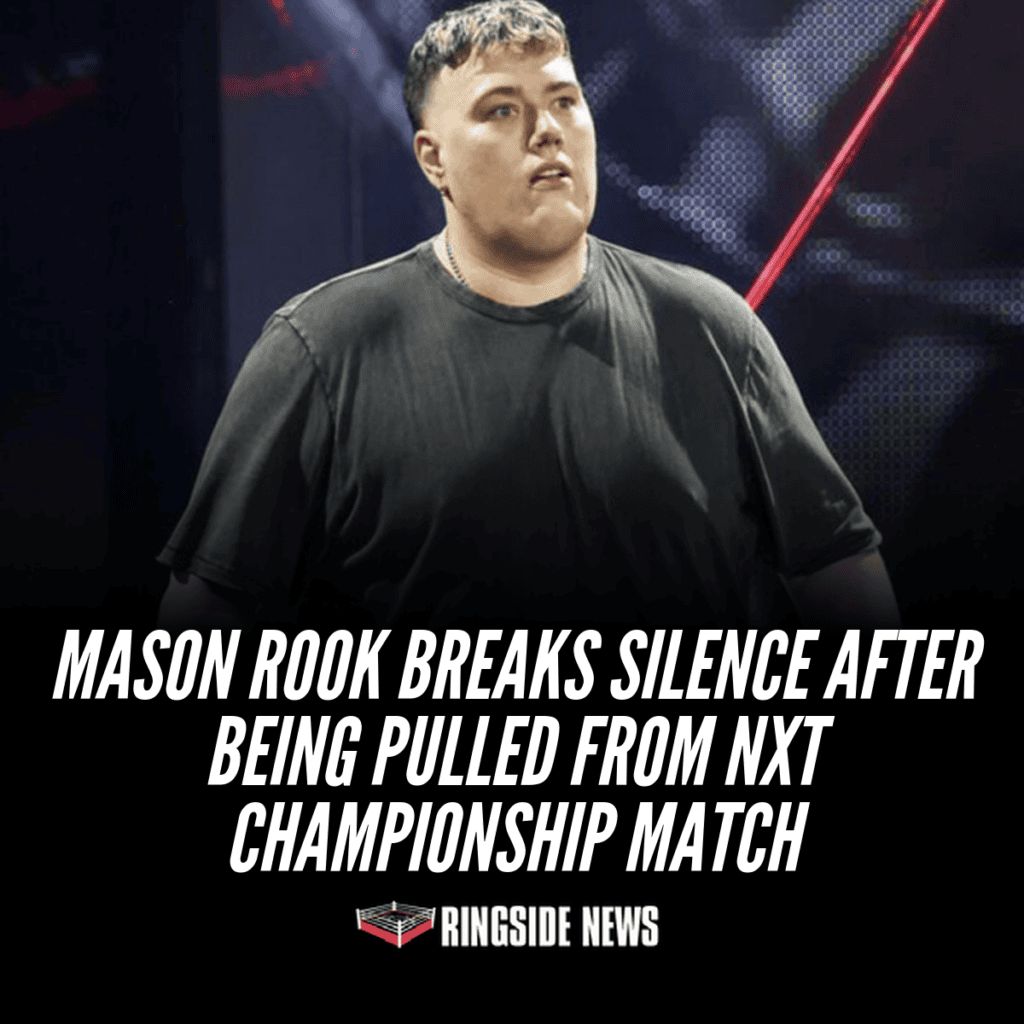 ringsidenews_'s tweet photo. Mason Rook Breaks Silence After Being Pulled From NXT Championship Match https://t.co/dkmXFjMKlB https://t.co/ZrzQdGrY4G