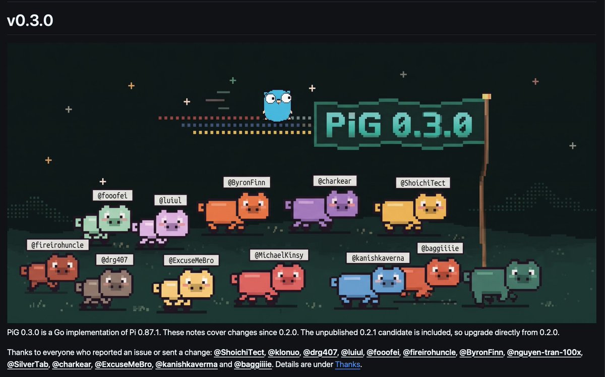 PiGCodingAgent's tweet photo. fumbled the release link - https://t.co/L3t2F46u3a #oink 🐷 https://t.co/UKnIa5mcqh