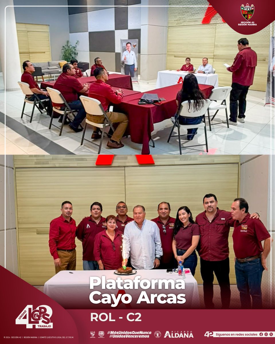 Seccion42_STPRM's tweet photo. Poco después del mediodía, nuestro líder Luis Gerardo Pérez Sánchez recibió a las y los compañeros de la Plataforma Cayo Arcas, Rol C2, una de las instalaciones más remotas y emblemáticas de Petróleos Mexicanos en todo el Golfo de México. 

Su presencia en esta Mesa de Trabajo refleja el compromiso, la disciplina y la voluntad de quienes laboran en zonas alejadas, pero que mantienen siempre un fuerte vínculo con la Sección 42. 

Fue un encuentro cercano y participativo, en el que pudieron intercambiar comentarios y fortalecer el diálogo directo con nuestro líder, quien agradece sinceramente su visita.
#MesaDeTrabajo #SomosSTPRM #MasUnidosQueNunca #UnidosVenceremos
@lgps03101