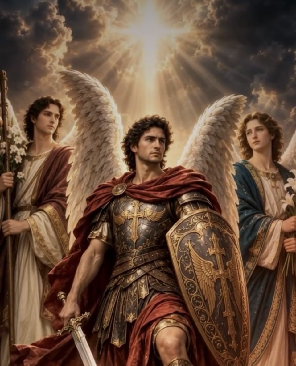 mimimeene's tweet photo. Today, 9/29/26 is the Feast of the Archangels-Sts. Michael, Gabriel, Raphael.
“HE will command HIS Angels to guard you.” https://t.co/ts4wB6JgqH