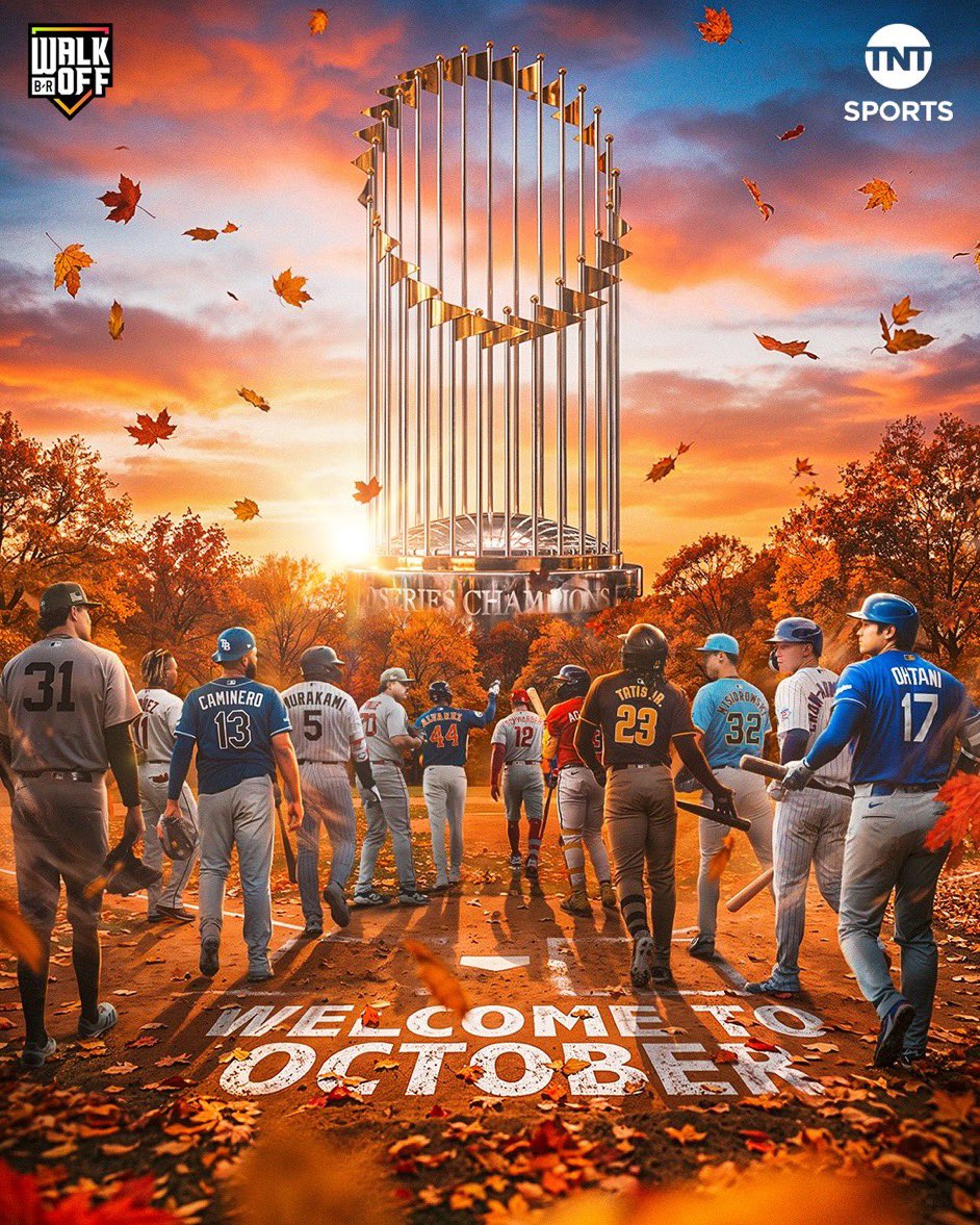 Dekopin_Koike's tweet photo. MLBのポストシーズンが始まりそれぞれの媒体のPR画像に大谷翔平がいるのは当然としてこの錚々たるメンツの中に村上宗隆がどこでも並んでるのめちゃくちゃ熱い https://t.co/5vgWlpSK4G