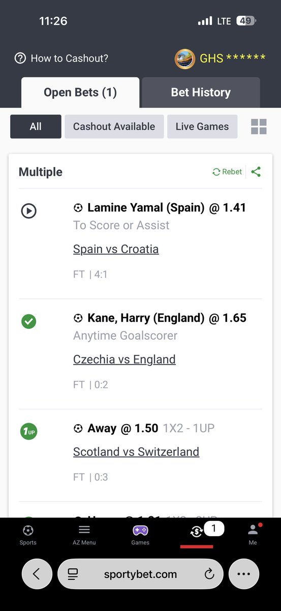 iam_py's tweet photo. @sportybetgh Kindly settle this bet real quick https://t.co/Gyd15rw7iG
