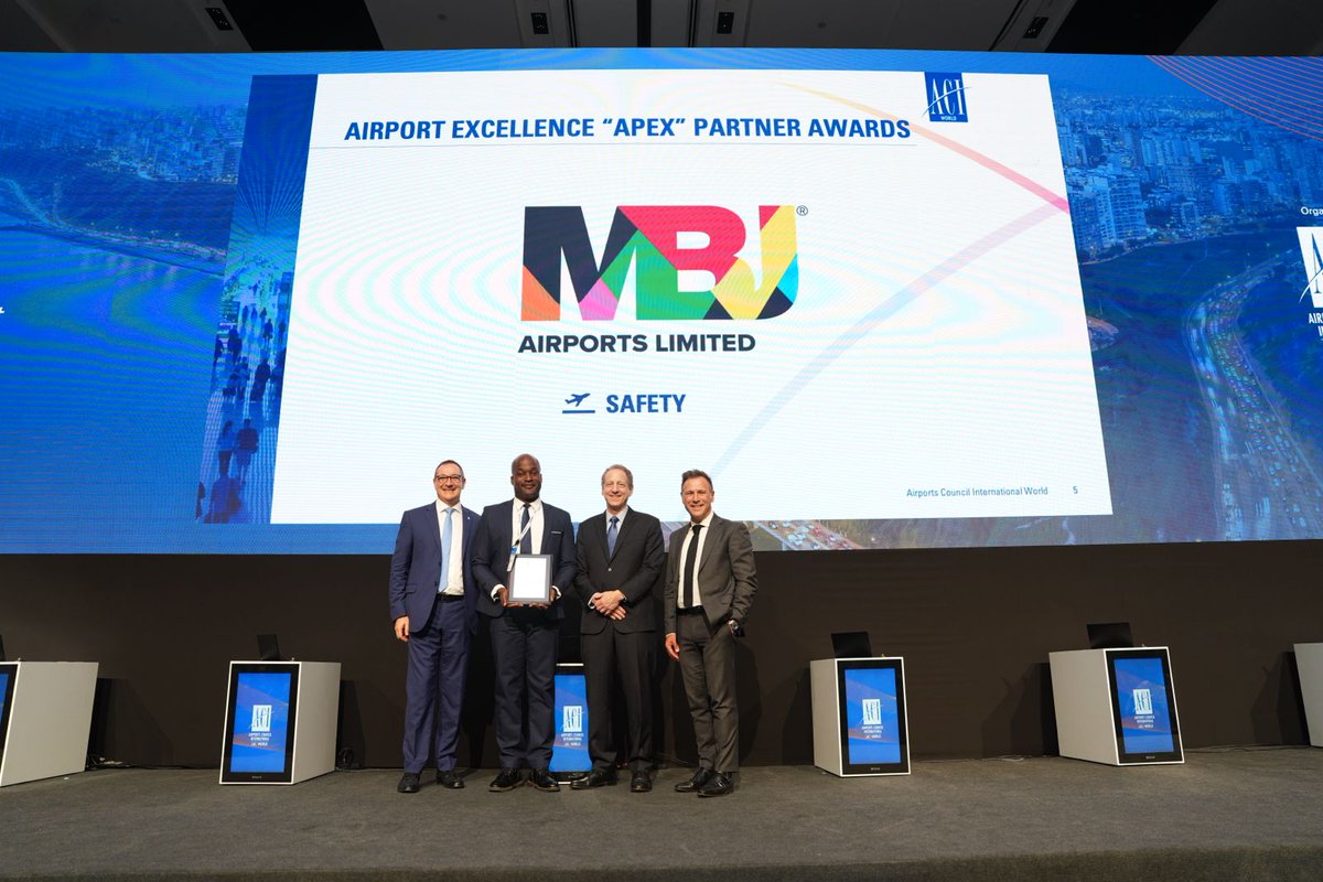 ACIWorld's tweet photo. 🏆 Congratulations to this year’s APEX Partner Award recipients, recognized at #WAGA2026 in Lima for their partnership and contribution to ACI’s Airport Excellence Program:

• Aeropuerto Internacional de Carrasco @AeropuertosUY
• Punta Cana International Airport @PUJAirport
• RIOgaleão – Rio de Janeiro International Airport @RIOgaleao
• Sangster International Airport @MBJAIRPOR

#ACIWorld

@ACI_LAC