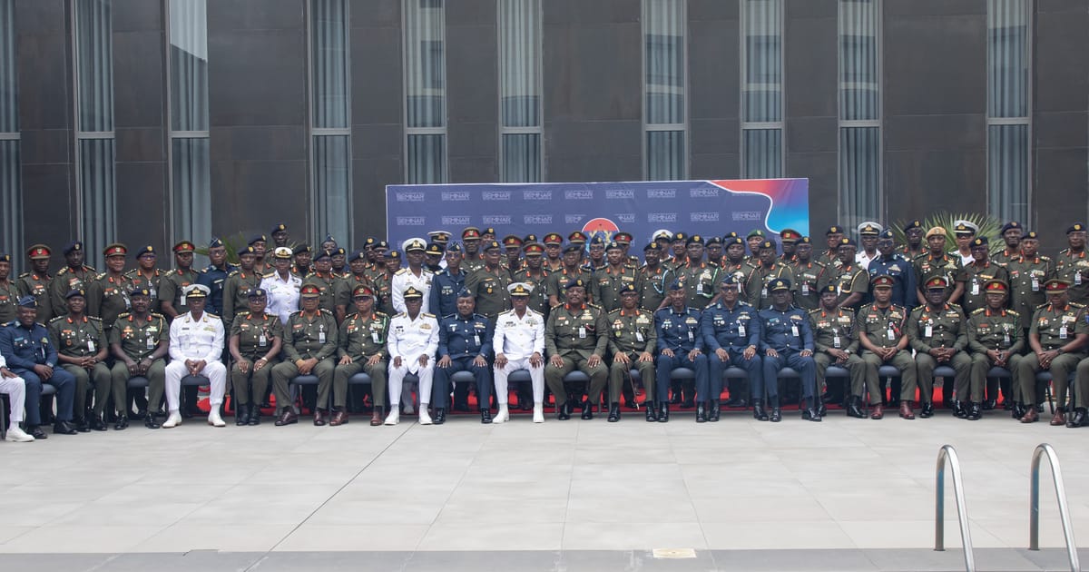 tv3_ghana's tweet photo. Chief of Defence Staff urges military generals to anticipate emerging security threats 3news.​com/news/chief-of-defence-staff-urges-military-generals-to-anticipate-emerging-security-threats #MilitaryLeadership #GhanaArmedForces #SecurityThreats https://t.co/gQnVegEq3c