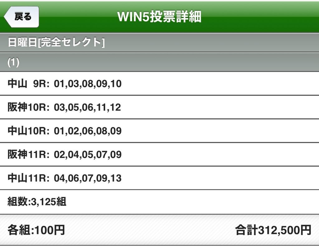 zosentarou10's tweet photo. WIN5キャリーオーバーと聞いて30万賭けました https://t.co/sUWg8o4O5y