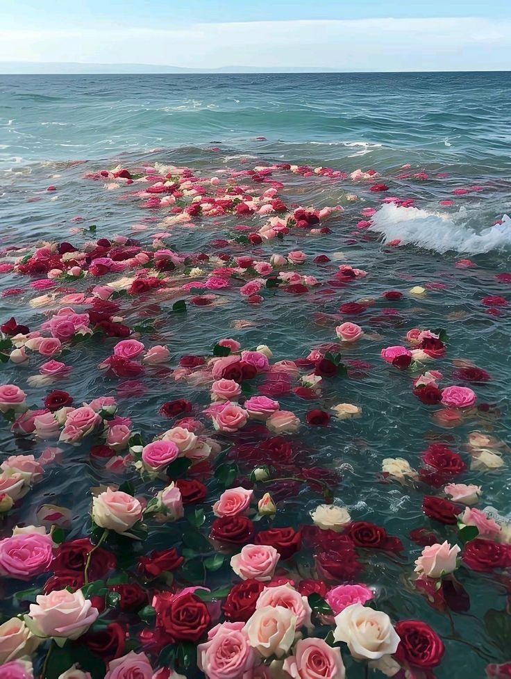 dreamyflowerrs's tweet photo. roses in the sea https://t.co/Rm6sWOEgfv