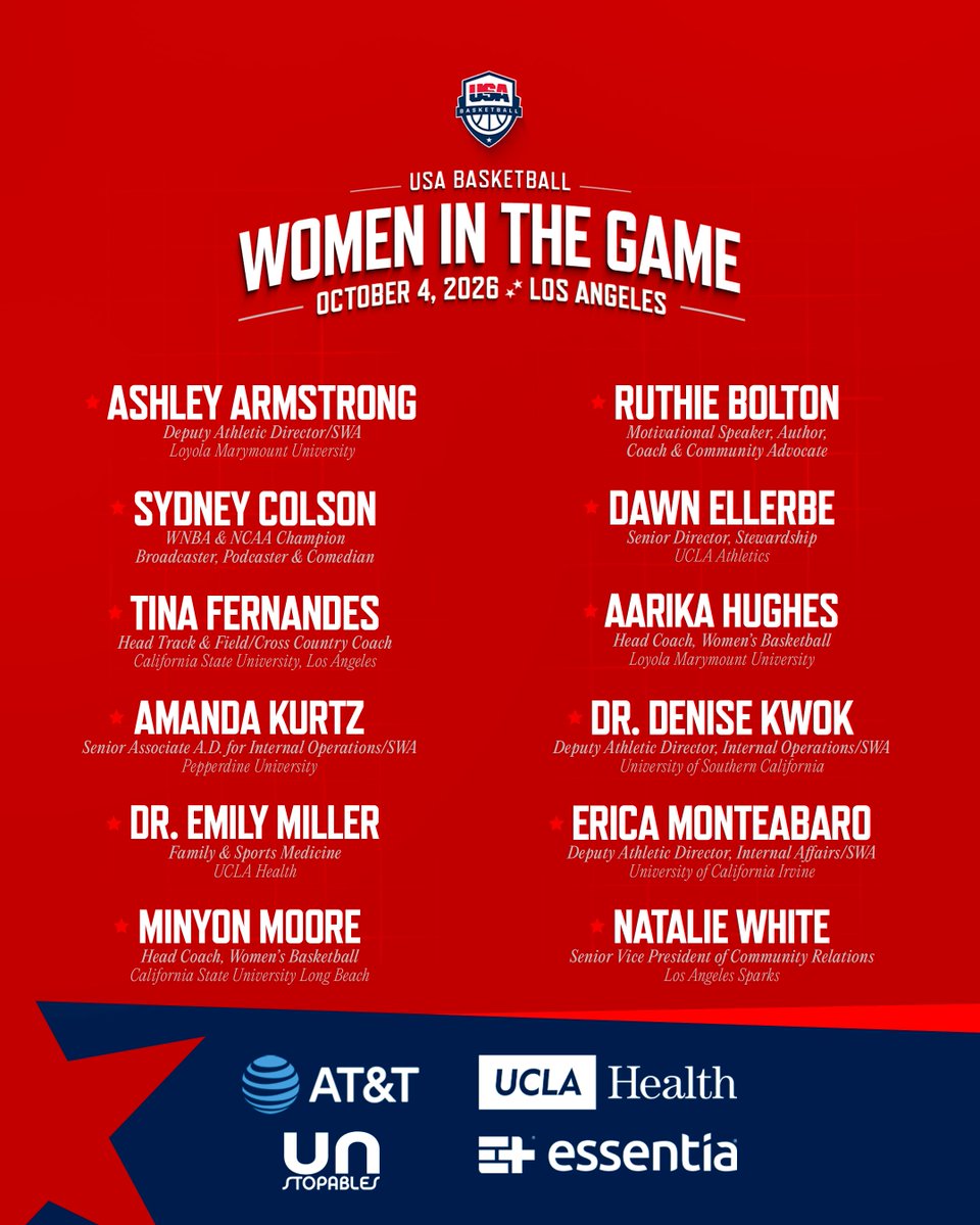 USABYouth's tweet photo. ✨  It's LA Women in the Game Conference Week!

» https://t.co/BcvemjjEBD https://t.co/TWMKRsLtxO