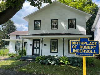 center4inquiry's tweet photo. Preserving freethought history occasionally involves a paint scraper.

The Robert Green Ingersoll Birthplace Museum is being repaired and repainted, while work continues to digitize the Ingersoll Papers.

Help preserve the Great Agnostic’s legacy:
https://t.co/xhHD7Eonc6 https://t.co/TFaxjKIG54