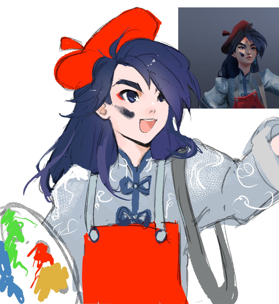sunyuia's tweet photo. Why so apple shaped? VOTE FOR VIOLET!!!!! #Deadlock #Violet https://t.co/6xgwxyfHtb