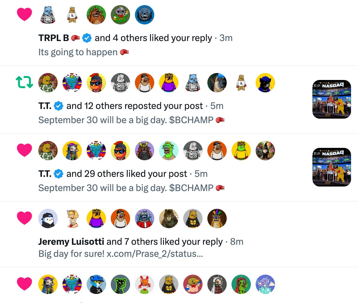 Prase_2's tweet photo. Want more engagement on X? Follow me and everyone rocking a Bear Champ NFT. 🐻🥊
Your feed will fill with Champs, your posts will get seen, and the whole community grows together.
See a Bear Champ PFP? FOLLOW. ENGAGE. REPEAT. 🤝 https://t.co/5yCHZtsSZm