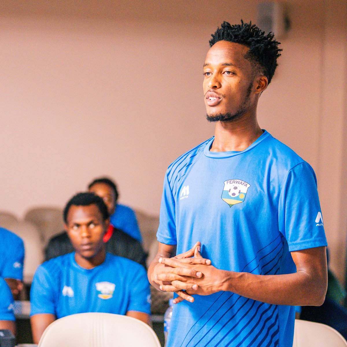 FERWAFA's tweet photo. Members of the FERWAFA ExCom visited Amavubi U-23 team on Tuesday ahead of the TotalEnergies CAF U-23 AFCON Qualifier against Sudan slated for Wednesday at KPS

Led by Acting President Claudine GASARABWE, they encouraged the team to give their all and represent Rwanda with pride. https://t.co/UeK6SNqWr5