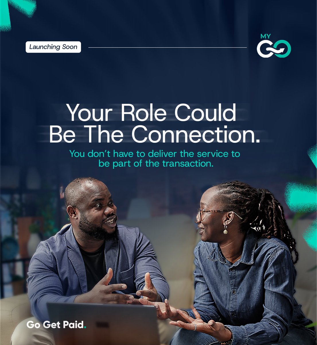 mygoappglobal's tweet photo. You don’t have to deliver the service to earn from the deal. Be the connection and get paid.

MY GO is launching soon!

#MYGO #GoGetPaid #LaunchingSoon https://t.co/YkRdm44t3R