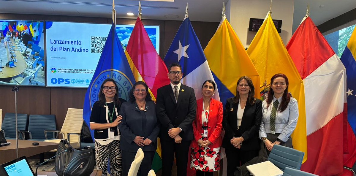OPSOMSBolivia's tweet photo. 🇧🇴🇨🇱🇨🇴🇪🇨🇵🇪🇻🇪
Bolivia se suma al Plan Andino que busca proteger la salud frente al cambio climático

El nuevo Plan 2026–2031 consolida el compromiso regional para proteger la salud de las personas mediante respuestas integradas.

https://t.co/favm2P7fLI https://t.co/6z9qCljxsz