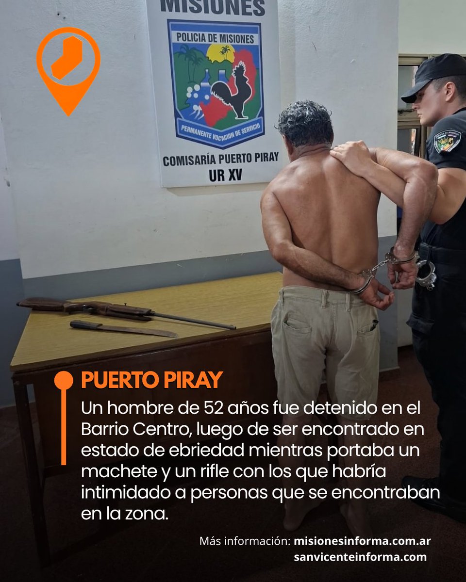 MnesInfo's tweet photo. Detuvieron a un Hombre Armado con un Machete y un rifle en Puerto Piray
https://t.co/Jr3FOIfRya https://t.co/I3Rf7SJgQv