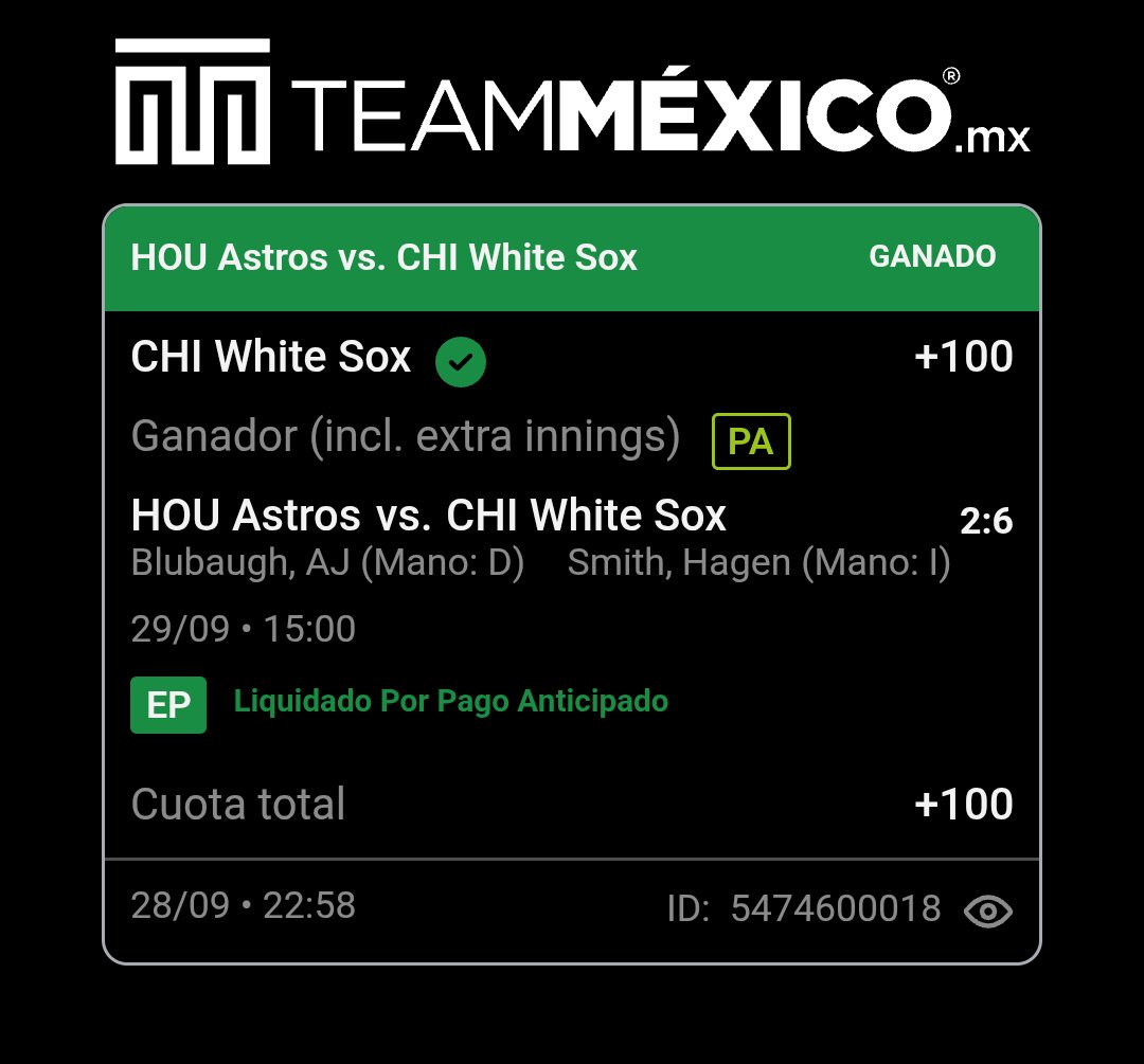 AzpiPicks's tweet photo. White sox +100 ML ✅ https://t.co/WMIu6z94BF