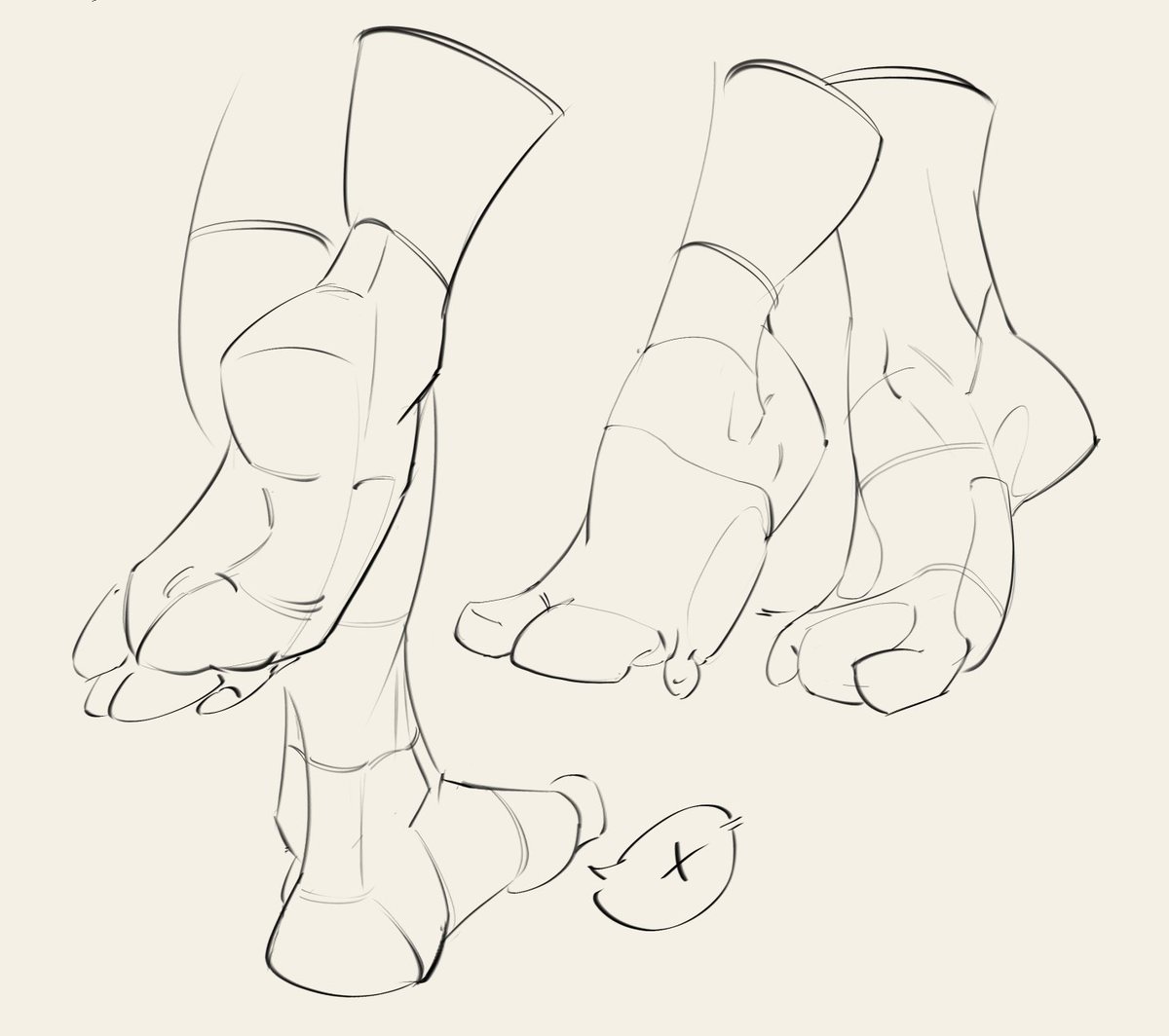 amave19's tweet photo. Volume of ankle always comes to me as a surprise, there is so much stuff happening there. Moar Feet, will grind this untill it clicks. https://t.co/GVOeWJjwV8