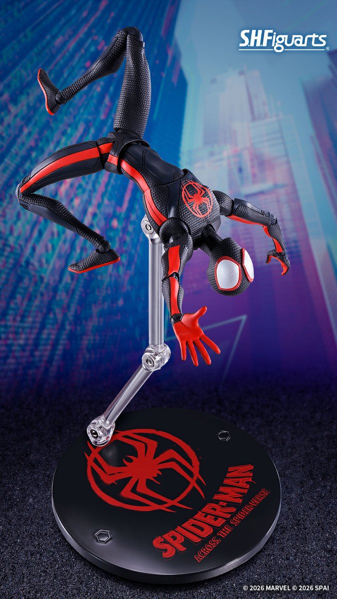 t_features's tweet photo. 『スパイダーマン:アクロス・ザ・スパイダーバース』より
「S.H.Figuarts」2商品が2027年5月再販！

✅スパイダーマン（マイルス・モラレス）
https://t.co/xLZg2oK9pH
✅スパイダーグウェン
https://t.co/YzF8AmrLBv

一般店頭にて10月1日予約開始！
#t_shf #スパイダーバース https://t.co/WA8JiRahQB