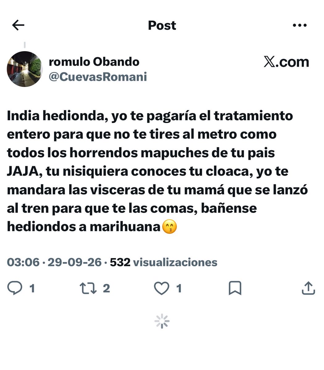 l7tedoll's tweet photo. @kookbranca @poligguuk El comentario más normal que se tiró una peruana desde una cuenta fake,aqui es wea de dos https://t.co/cjoJXFko4w