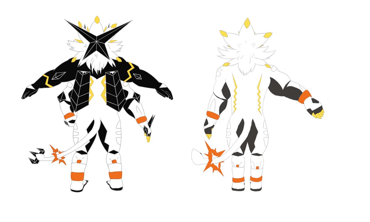 iyokiba's tweet photo. Let me repost my characters ， Solgaleo and Solgaleo possessed by Necrozma.🦁❤️☀️ https://t.co/XddqOTp9KG