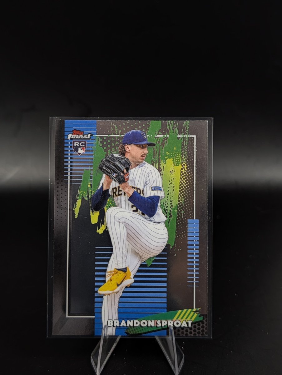 HarpoonHobbyCo's tweet photo. ⚾ Brandon Sproat just dropped — 2026 Topps Finest #37 Common RC

IG: https://t.co/5pj3DXwxKZ
Live drops: https://t.co/10EgnBl3nV

#BrandonSproat #MilwaukeeBrewers #Brewers #ToppsFinest #RookieCard #BaseballCards #TheHobby https://t.co/lQvThtoJNy