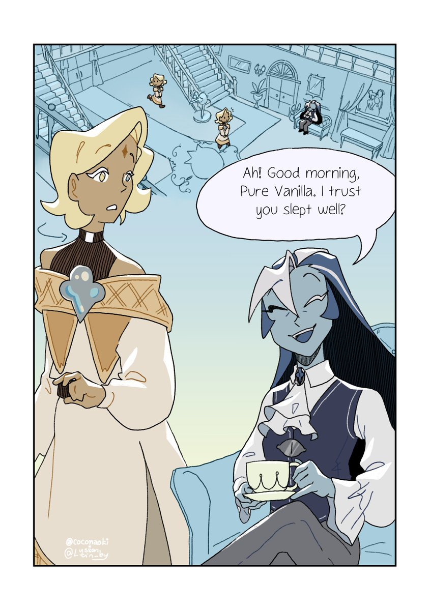 coconaoki's tweet photo. Jampires Chapter 6 Part 1!

And another shout out to @gatsbeetle for his Shadow Milk writing, and to my co-creator @xaistolis !
(1/2) https://t.co/sSmMlwMF67