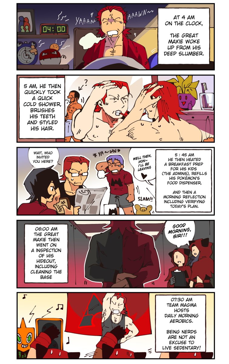 Kamonabe_Pasta's tweet photo. day in the life of the Great Maxie of team magma!!! https://t.co/l49vKVnpFX