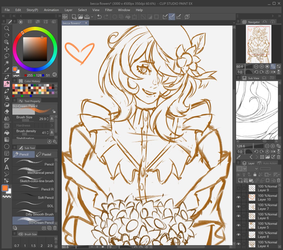 cinnabowlii's tweet photo. (work in progress)  
finally drawing rebecca again! 
it seems she has something for you!  #cinnabowliiart https://t.co/PWlfXhLcDM