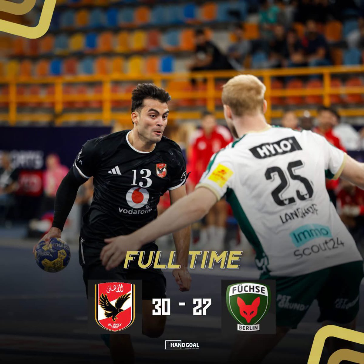 RasmusBoysen92's tweet photo. A huge result for Egyptian side Al Ahly at the IHF Club World Championship. They beat Füchse Berlin to qualify for the bronze medal match, where they will face their eternal rivals Zamalek in an Egyptian derby.

It is the first time ever at a Club World Championship with at least three European clubs participating that only two European teams have made it into the top four!

Barça and Veszprém will meet in the final on Thursday at 19:00.
#handball