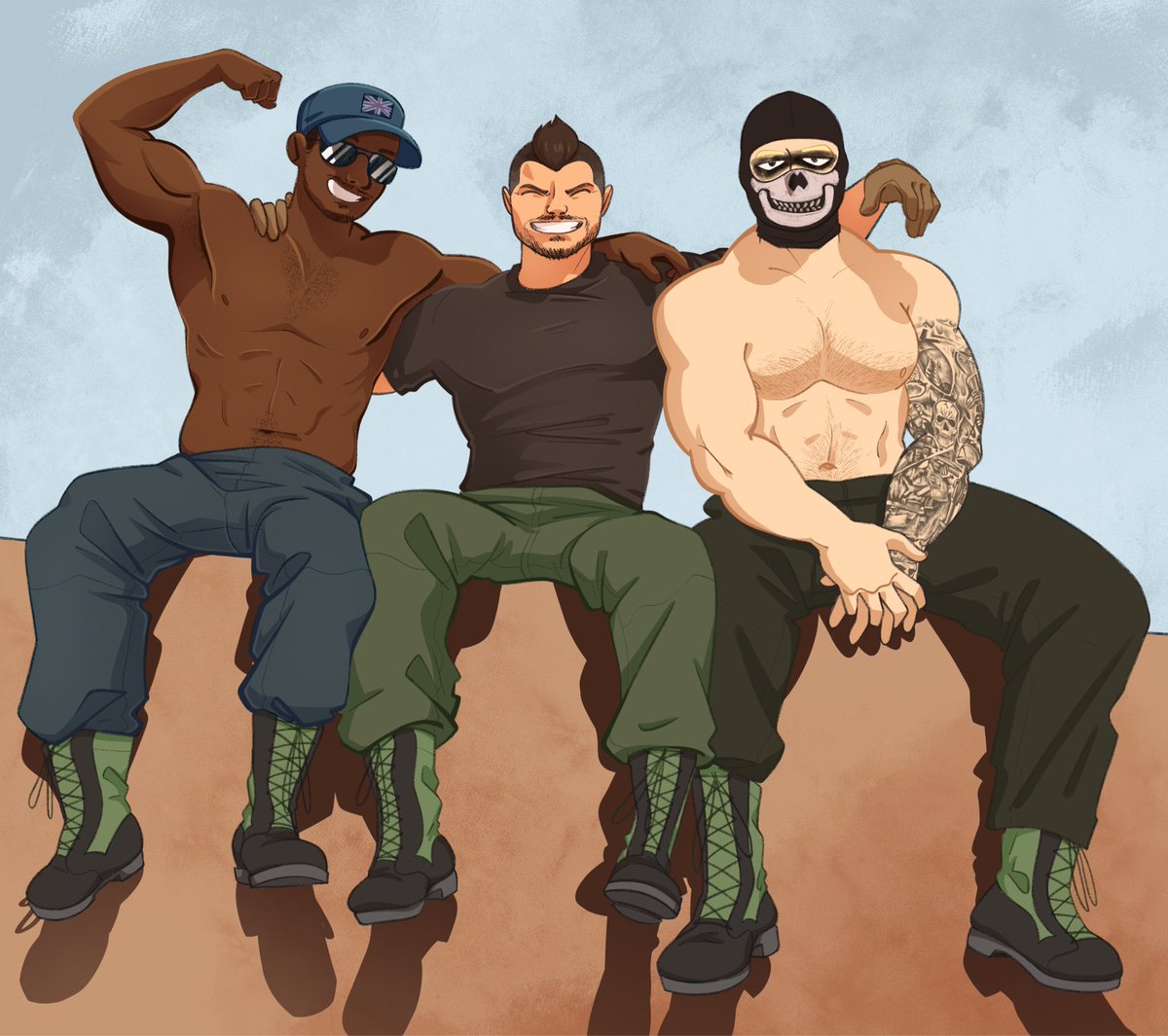 Requyem_'s tweet photo. I love men 

#cod #codfanart #callofduty #tf141 #taskforce141 https://t.co/lX8tv5U3UK