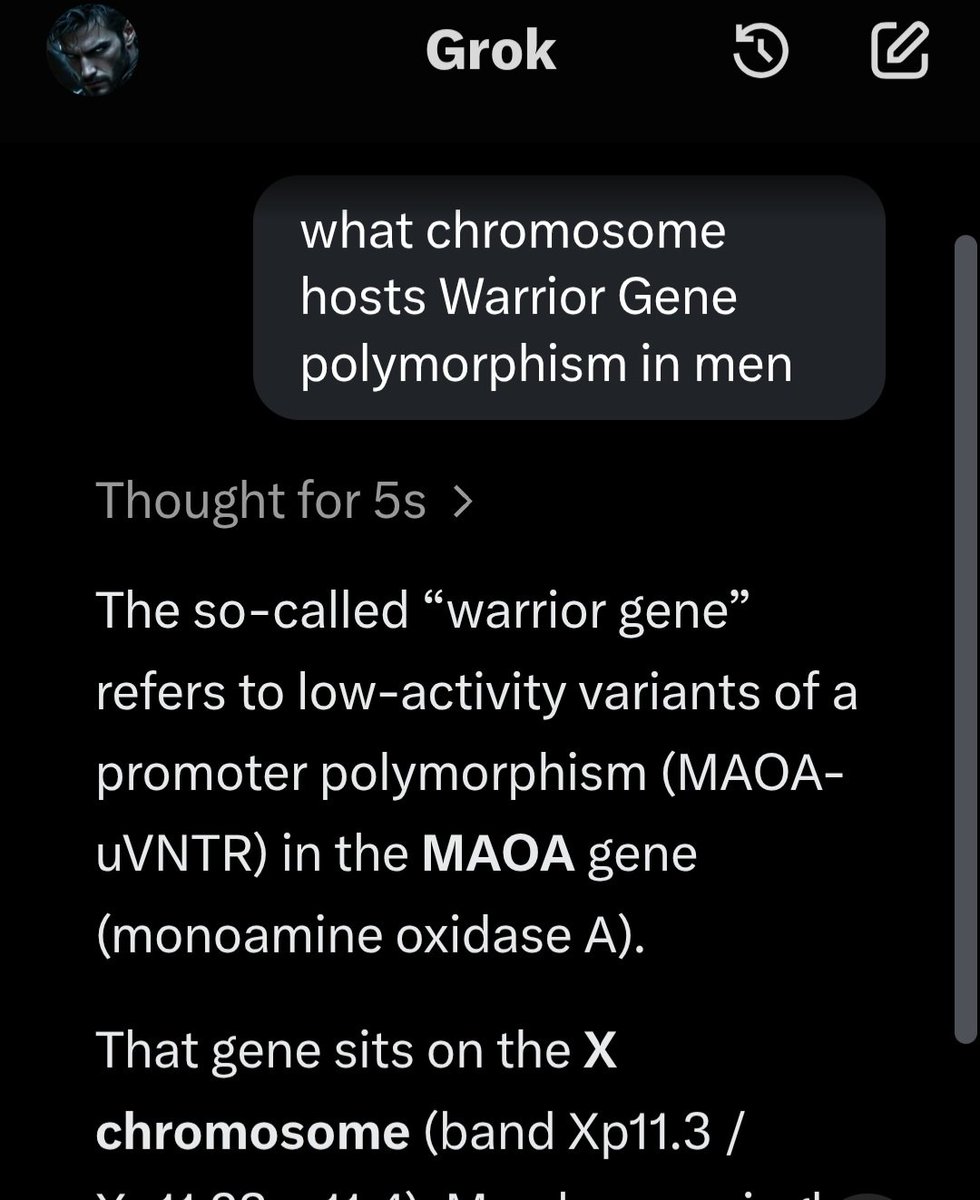 MankindVsModFem's tweet photo. You don't understand. If women can be found not guilty by reason of insanity for postpartum depression, then men can be found not guilty by reason of insanity for warrior gene polymorphism - hosted by the X chromosome, affecting 35% of men, predisposing them to violence. https://t.co/VnSe1C72xM
