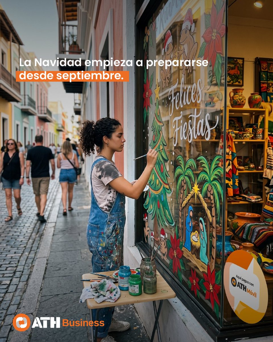 ATHPR's tweet photo. La navidad no espera. ​

Anticípate al rush y ofrece pagos digitales con ATH Business. https://t.co/W5xyVi1WC6
