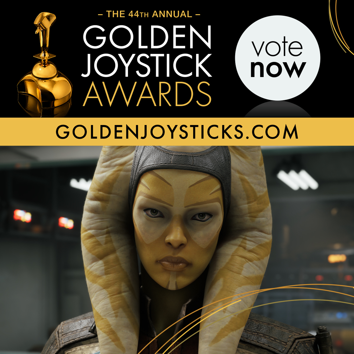 EAStarWars's tweet photo. STAR WARS Zero Company is honored to be nominated for TWO Golden Joystick Awards:

PC Game of the Year
Best Supporting Performer (Vic Michaelis as Runa Blask)

Calling on all operators for support! Vote NOW through October 23: https://t.co/hCwIZTWTIJ  

#GoldenJoystickAwards #SWZeroCo
